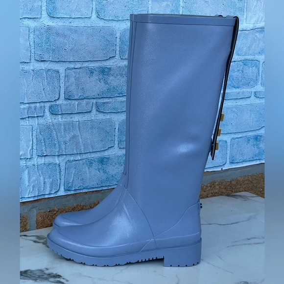 Stuart Weitzman The Griffin Rain Boot in Color Blue size 5/6.5 - Picture 1 of 12